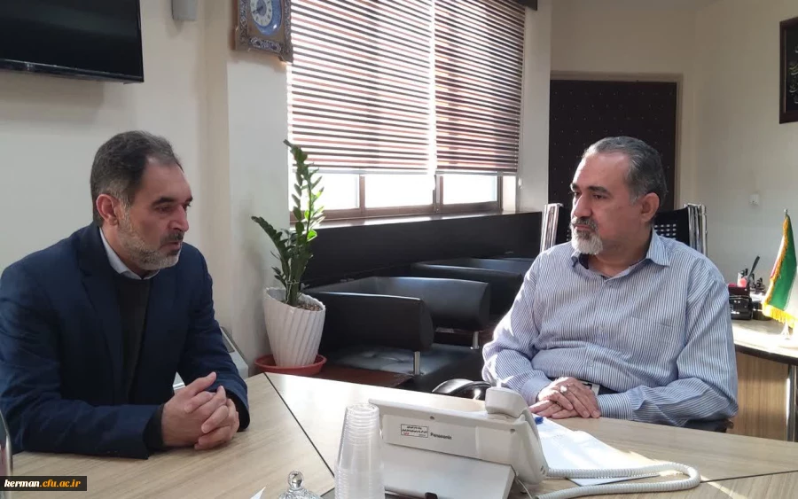 رئیس دانشگاه فرهنگیانکرمان با مدیر کل راه وشهرسازی استان دیدار کرد 2