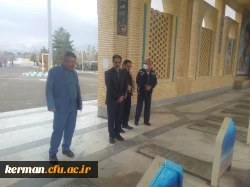 ادای احترام رئیس دانشگاه فرهنگیان استان به مقام شامخ شهدای شهر ماهان 2