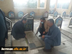 ادای احترام رئیس دانشگاه فرهنگیان استان به مقام شامخ شهدای شهر ماهان 5