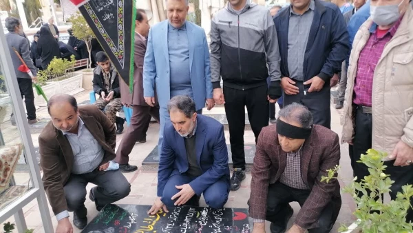 تجدید میثاق رئیس و کارکنان دانشگاه فرهنگیان کرمان با شهدا و آرمان های انقلاب اسلامی 4