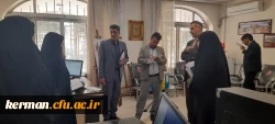 بازدیداز حوزه های آموزشی، پژوهشی، دانشجویی ،فرهنگی ، مالی ،اداری و فضای کالبدی توسط کارشناسان نظارت وارزیابی دانشگاه های استان 2