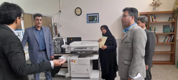 بازدیداز حوزه های آموزشی، پژوهشی، دانشجویی ،فرهنگی ، مالی ،اداری و فضای کالبدی توسط کارشناسان نظارت وارزیابی دانشگاه های استان 2