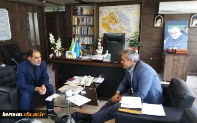 دیدار رئیس دانشگاه فرهنگیان کرمان و مدیر کل آموزش و پرورش استان 