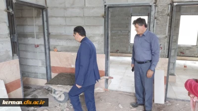 بازدیددکترتوان از پروژه درحال احداث سرای دانشجویی سایت علامه طباطبایی پردیس شهید باهنردانشگاه فرهنگیان کرمان
