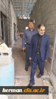 بازدیددکترتوان از پروژه درحال احداث سرای دانشجویی سایت عالامه طباطبایی پردیس شهید باهنردانشگاه فرهنگیان کرمان 3