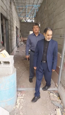 بازدیددکترتوان از پروژه درحال احداث سرای دانشجویی سایت عالامه طباطبایی پردیس شهید باهنردانشگاه فرهنگیان کرمان 3