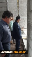 بازدیددکترتوان از پروژه درحال احداث سرای دانشجویی سایت عالامه طباطبایی پردیس شهید باهنردانشگاه فرهنگیان کرمان 4
