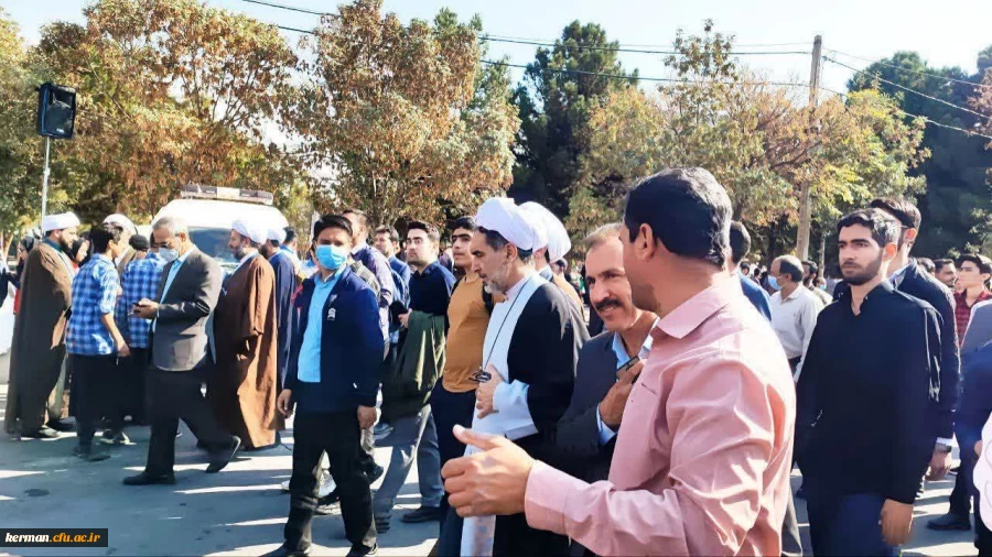 حضور پرشور و گسترده دانشگاهیان دانشگاه فرهنگیان کرمان در راهپیمایی یوم الله ۱۳ آبان 2