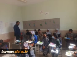 بازدید دانشجومعلمان دانشگاه فرهنگیان کرمان از مدارس چندپایه شرق استان کرمان 3