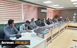  جلسه شورای مدیریت،نظارت و توسعه منابع دانشگاه فرهنگیان استان کرمان با حضوردکتر غیاثی رئیس دانشگاه فرهنگیان برگزارشد.  5