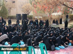 مراسم گرامیداشت شهدای حادثه تروریستی گلزار شهدای بین المللی کرمان ودانشجومعلم 