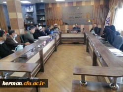 درآستانه برگزاری امتحانات پایانی نیمسال اول سال تحصیلی ۱۴۰۲_۱۴۰۳،شورای مدیریت دانشگاه فرهنگیان کرمان به ریاست دکتر توان رئیس دانشگاه فرهنگیان استان تشکیل جلسه داد. 3