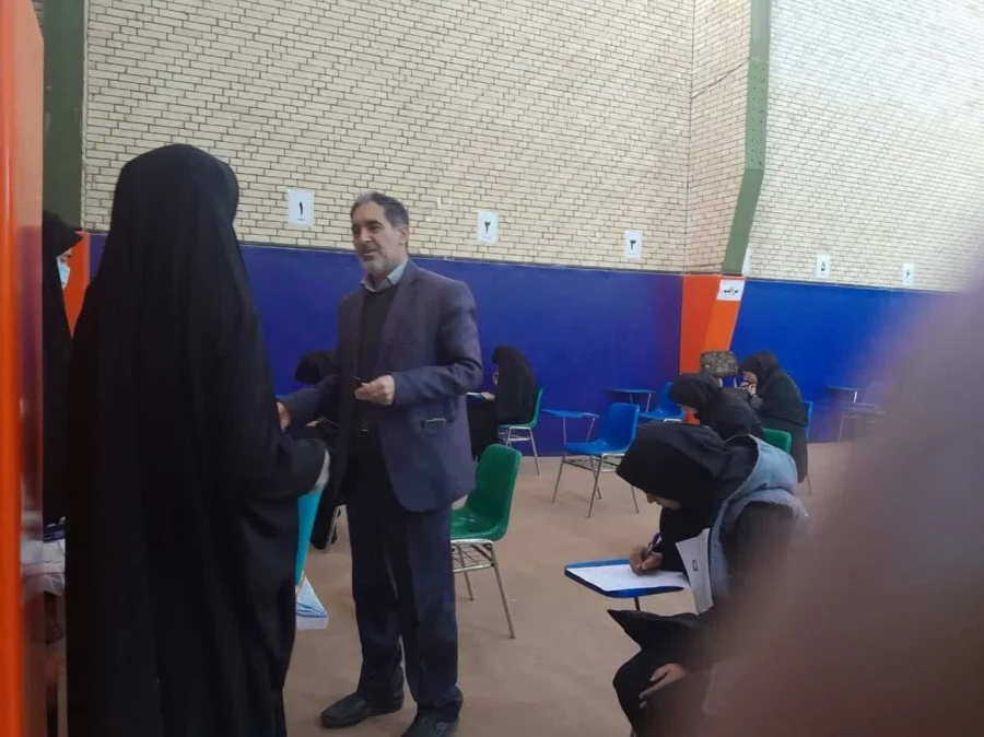 بازدیدرئیس دانشگاه فرهنگیان استان از اولین روزبرگزاری امتحانات 4