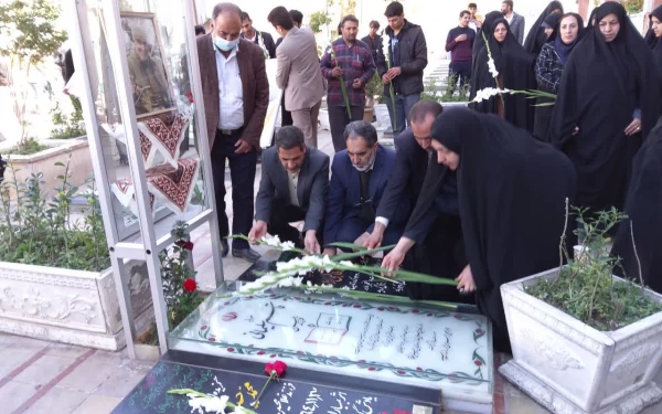 تجدید میثاق دانشگاهیان دانشگاه فرهنگیان استان کرمان با آرمان های شهدا و انقلاب اسلامی 2