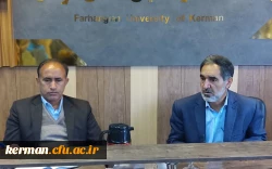 در دیدار رئیس دانشگاه فرهنگیان استان کرمان با مدیر آموزش و پرورش عشایری استان پیرامون همکاری های فی مابین تبادل نظر شد.  2