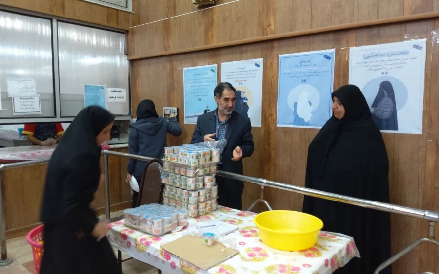 بازدید سرزده رئیس دانشگاه فرهنگیان استان ازسلف سرویس دانشجویی سایت علامه طباطبایی 3