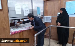 بازدید سرزده رئیس دانشگاه فرهنگیان استان ازسلف سرویس دانشجویی سایت علامه طباطبایی 4