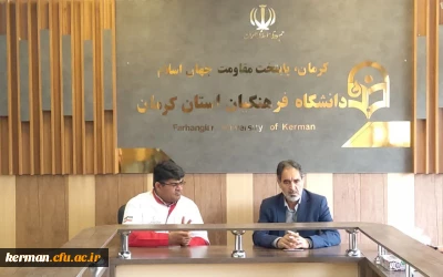 رئیس دانشگاه فرهنگیان استان با مدیر کل جمعیت هلال احمر استان دیدار وگفتگو کرد. 
