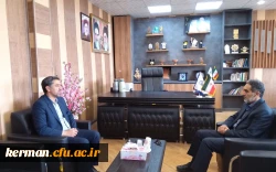 دیدار رئیس دانشگاه فرهنگیان استان  با مدیرکل نوسازی ،توسعه و تجهیز مدارس استان کرمان 2