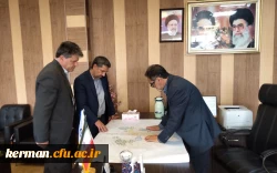 دیدار رئیس دانشگاه فرهنگیان استان  با مدیرکل نوسازی ،توسعه و تجهیز مدارس استان کرمان 3