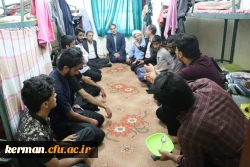 درآستانه فرارسیدن روزمعلم؛رئیس دانشگاه فرهنگیان استان کرمان از سراهای دانشجویی پردیس خواجه نصیرالدین طوسی بازدید کردند. 3