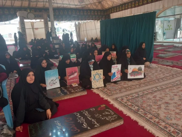 حمایت دانشگاهیان دانشگاه فرهنگیان کرمان از عملیات مقتدرانه ایران اسلامی درپاسخ به جنایات رژیم اشغالگر قدس 2