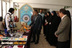 افتتاح جشنواره غذا همراه با برپایی نمایشگاه صنایع دستی ولباس اقوام در پردیس شهید باهنر (خواهران)دانشگاه فرهنگیان کرمان 2