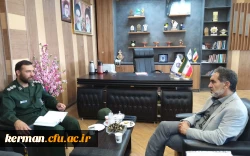 دیداررئیس دانشگاه فرهنگیان استان با مدیرکل بنیاد حفظ آثارونشر ارزش های دفاع مقدس استان کرمان 2