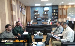 دیداررئیس دانشگاه فرهنگیان استان با مدیرکل بنیاد حفظ آثارونشر ارزش های دفاع مقدس استان کرمان 2