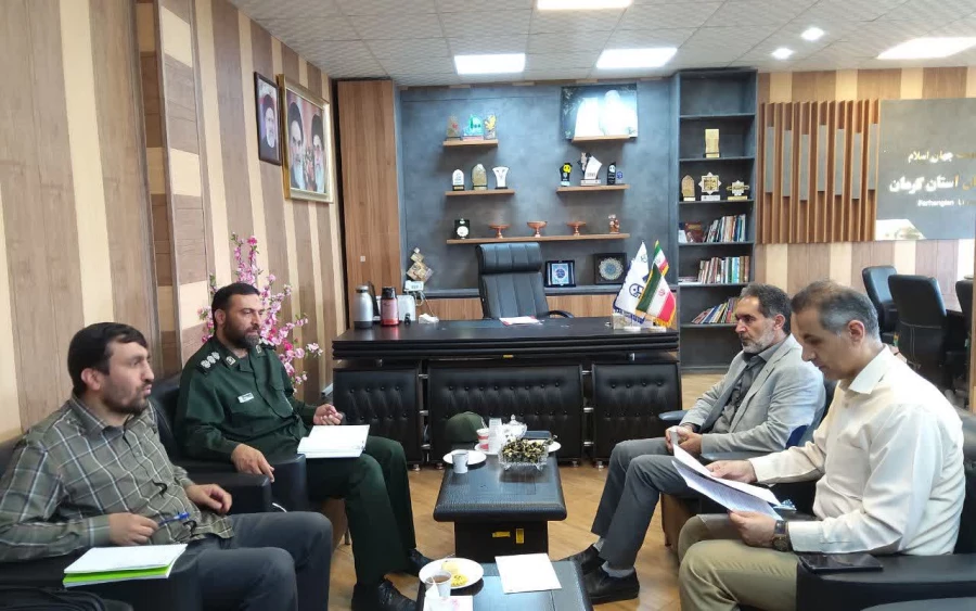 دیداررئیس دانشگاه فرهنگیان استان با مدیرکل بنیاد حفظ آثارونشر ارزش های دفاع مقدس استان کرمان 2