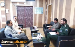 دیداررئیس دانشگاه فرهنگیان استان با مدیرکل بنیاد حفظ آثارونشر ارزش های دفاع مقدس استان کرمان 2