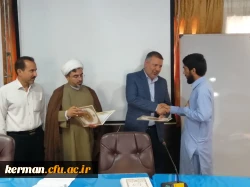 تکریم ومعارفه شورای صنفی پردیس خواجه نصیر الدین طوسی دانشگاه فرهنگیان کرمان 7