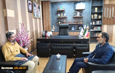 دیدار رئیس دانشگاه فرهنگیان استان با فرمانده ناحیه بسیج دانشجویی استان کرمان 