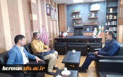 دیدار رئیس دانشگاه فرهنگیان استان با فرمانده ناحیه بسیج دانشجویی استان کرمان  3