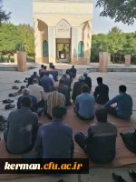 قرائت زیارت عاشورا و برگزاری مراسم عزاداری در جوار قبور مطهر شهدای گمنام دانشگاه فرهنگیان کرمان 3