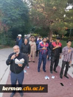 قرائت زیارت عاشورا و برگزاری مراسم عزاداری در جوار قبور مطهر شهدای گمنام دانشگاه فرهنگیان کرمان 4