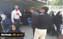بازدید رئیس دانشگاه فرهنگیان استان کرمان از فرآیندبرگزاری مصاحبه داوطلبان ورود به دانشگاه فرهنگیان  در پردیس شهید باهنر  3
