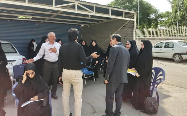 بازدید رئیس دانشگاه فرهنگیان استان کرمان از فرآیندبرگزاری مصاحبه داوطلبان ورود به دانشگاه فرهنگیان  در پردیس شهید باهنر  4