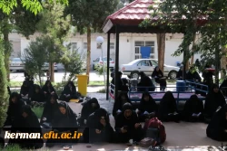 مراسم زیارت عاشورا و سوگواری روز هفتم محرم در پردیس شهید باهنر دانشگاه کرمان برگزارشد.  5