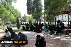 مراسم زیارت عاشورا و سوگواری روز هفتم محرم در پردیس شهید باهنر دانشگاه کرمان برگزارشد.  6