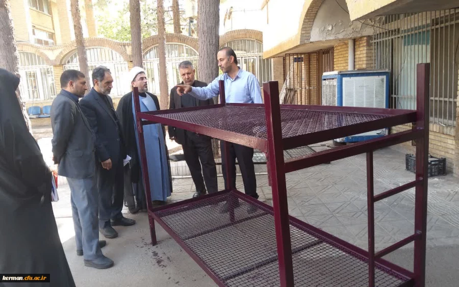 راه اندازی کارگاه ساخت تخت خواب فلزی در دانشگاه فرهنگیان کرمان  2