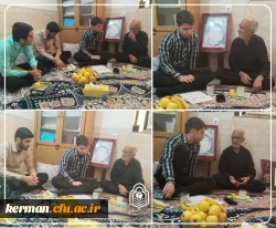 دیدار خادمین شهدای دانشجومعلم پردیس خواجه نصیرالدین طوسی #کرمان با خانواده شهید دانشجومعلم محمد درینی 2