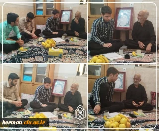 دیدار خادمین شهدای دانشجومعلم پردیس خواجه نصیرالدین طوسی #کرمان با خانواده شهید دانشجومعلم محمد درینی