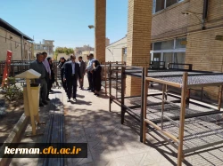 بازدید مدیر کل امور مالی دانشگاه فرهنگیان کشور از کارگاه ساخت تخت فلزی در دانشگاه فرهنگیان کرمان 4