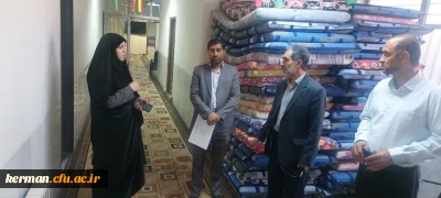 بازدید رئیس دانشگاه فرهنگیان استان کرمان ازروند آماده سازی سراهای دانشجویی درپردیس شهید باهنر