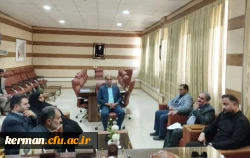 دردیداررئیس دانشگاه فرهنگیان استان کرمان ومدیر آموزش و پرورش جیرفت بر آماده سازی دانشگاه فرهنگیان مرکز جیرفت تاکید شد.  2