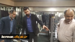 بازدید رئیس دانشگاه فرهنگیان استان از سالن بدنسازی پردیس خواجه نصیر طوسی 2