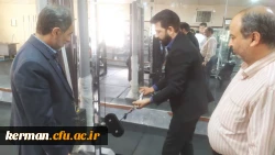 بازدید رئیس دانشگاه فرهنگیان استان از سالن بدنسازی پردیس خواجه نصیر طوسی 3