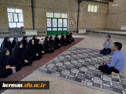 دومین روزازبرگزاری طرح رویش(استقبال ازنودانشجو معلمان)دردانشگاه فرهنگیان مرکز امیر کبیر جیرفت با حضور دکتر توان رئیس دانشگاه فرهنگیان استان کرمان  2