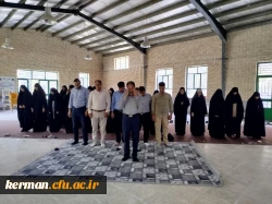 دومین روزازبرگزاری طرح رویش(استقبال ازنودانشجو معلمان)دردانشگاه فرهنگیان مرکز امیر کبیر جیرفت با حضور دکتر توان رئیس دانشگاه فرهنگیان استان کرمان  3